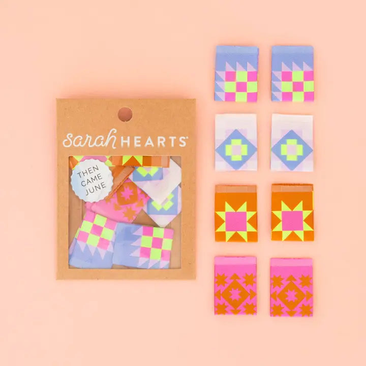 Then Came June Quilt Block Multipack- Woven Sewing Labels