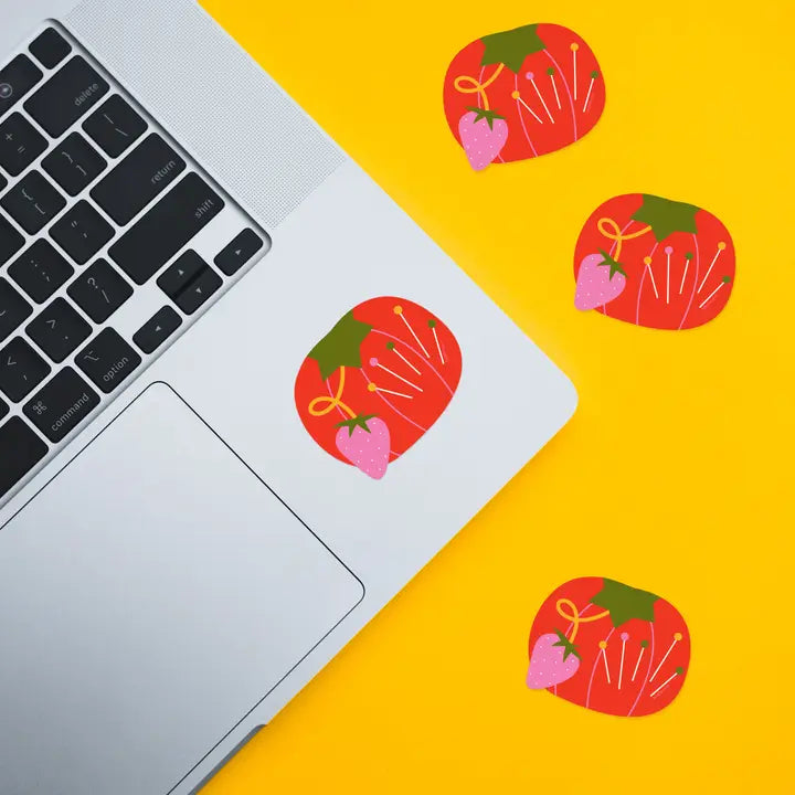Tomato Pin Cushion - Vinyl Waterproof Sticker (Copy)