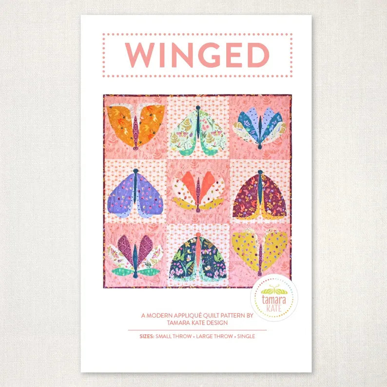 Winged Quilt Pattern - Tamara Kate Designs - Paper Printed Pattern