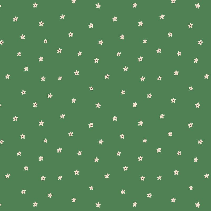 Ditsy Flowers - Green - It Was the 70s - Cloud9